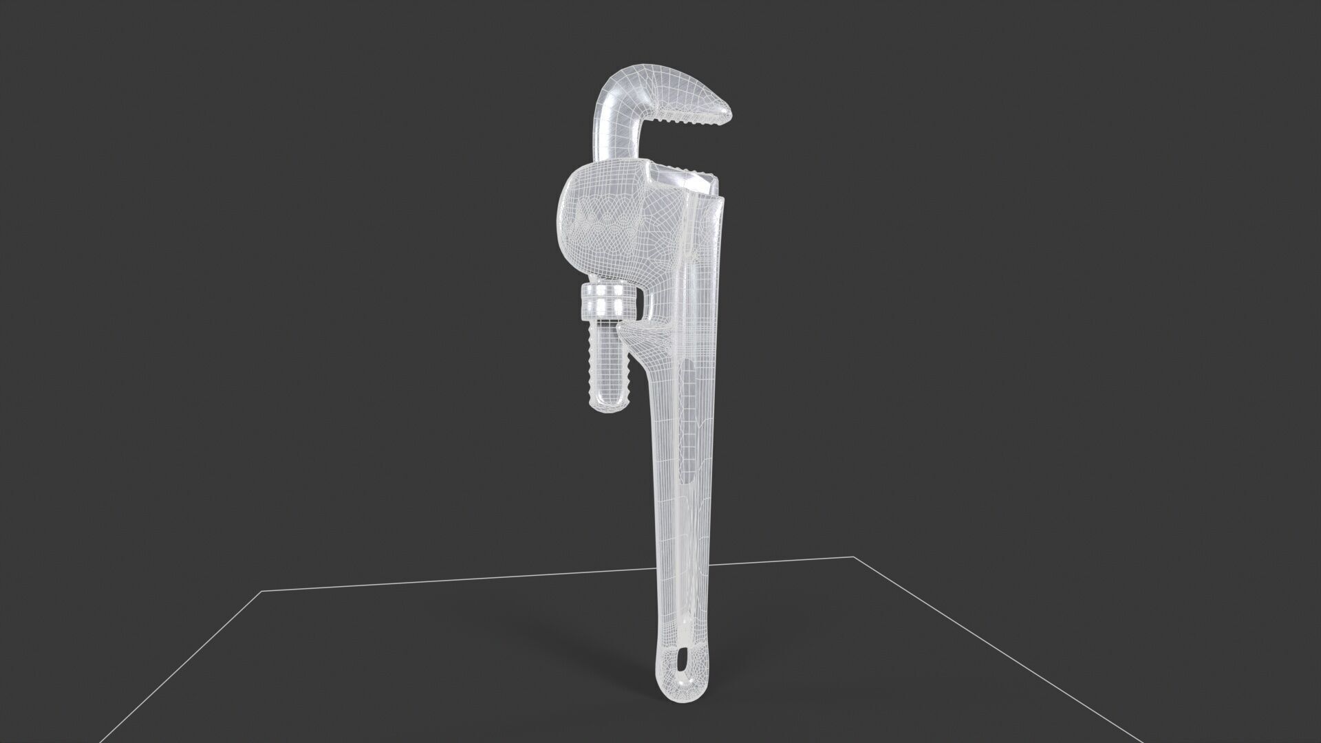 Wrench Game Ready Low-poly 3D model_8