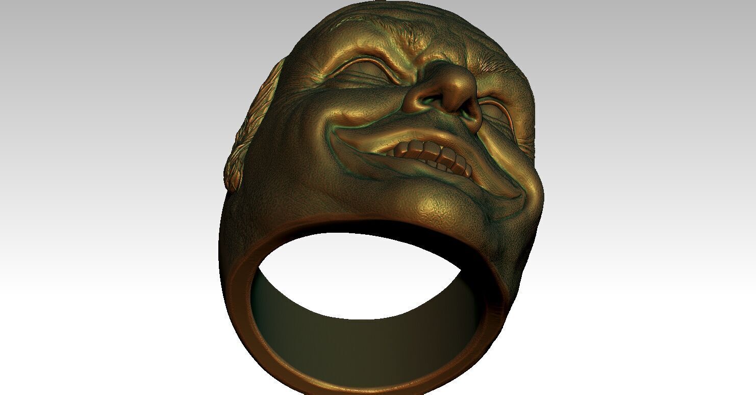 Ring head Joker Nicolson 3D print model_4