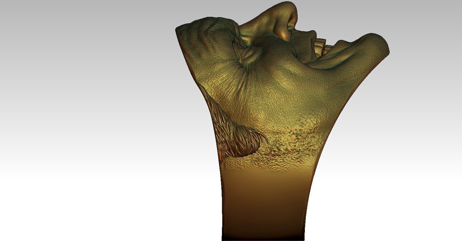 Ring head Joker Nicolson 3D print model_6