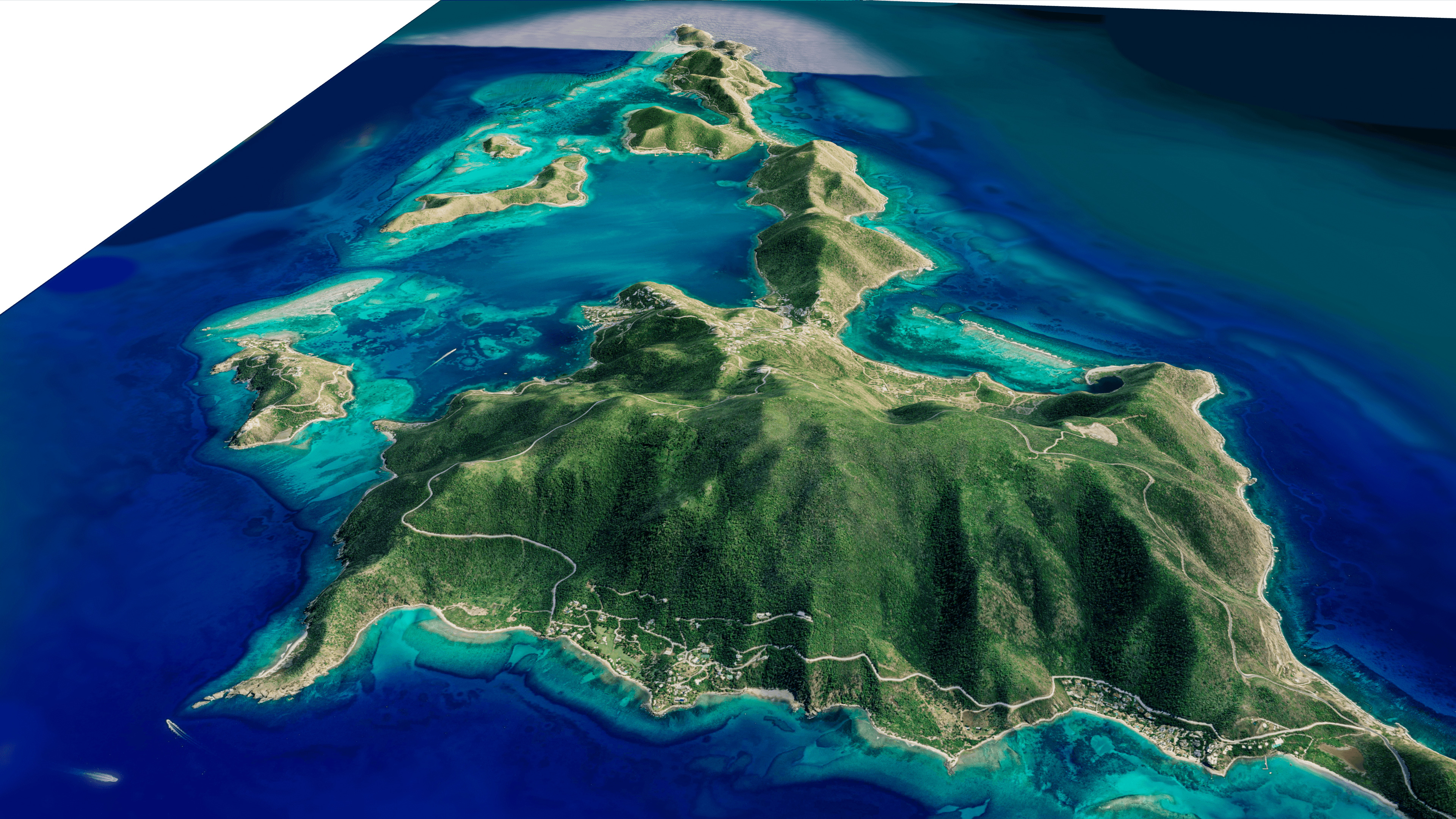 Virgin Gorda Island Full 3D model terrain 3D model_10