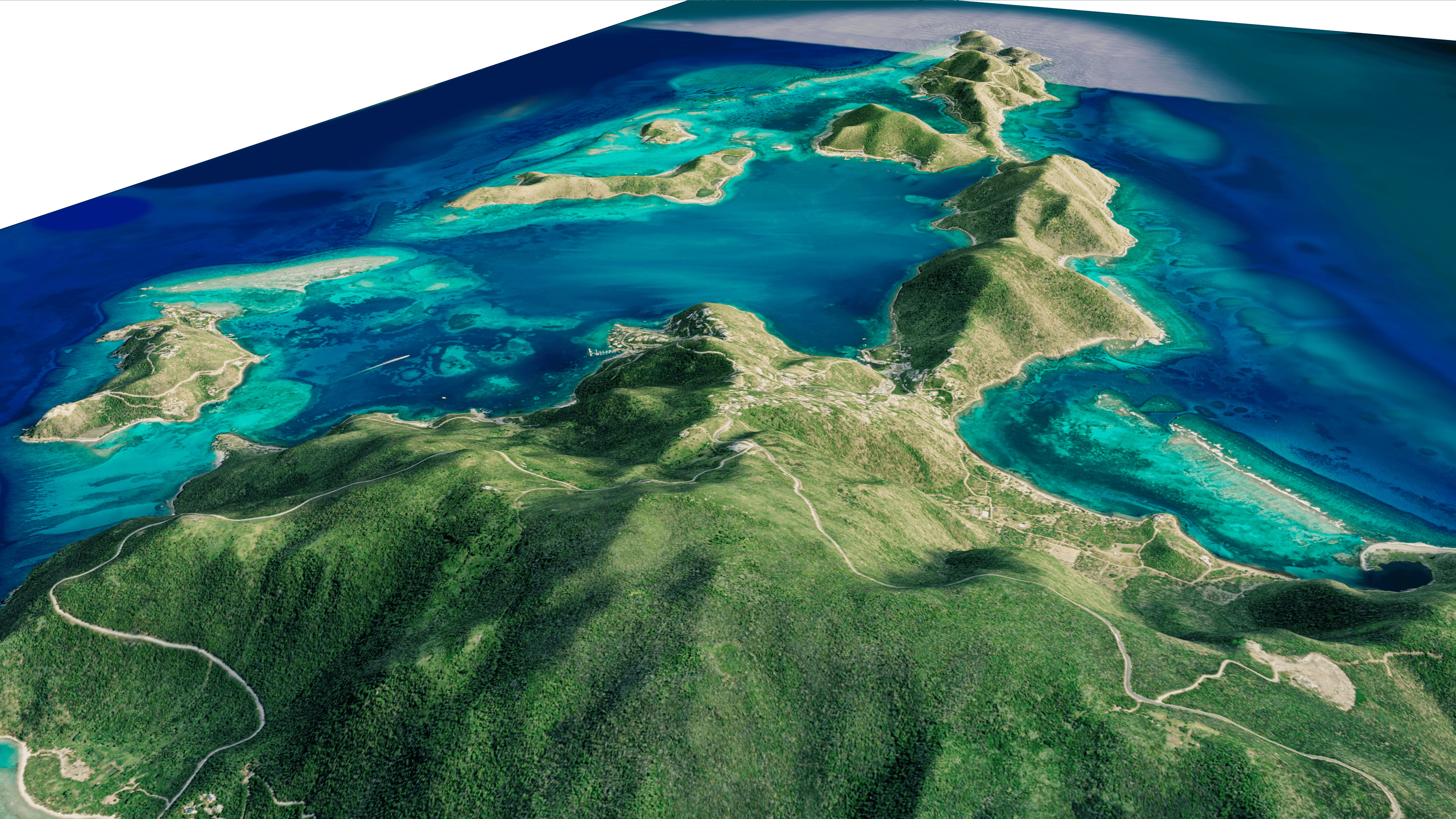 Virgin Gorda Island Full 3D model terrain 3D model_13