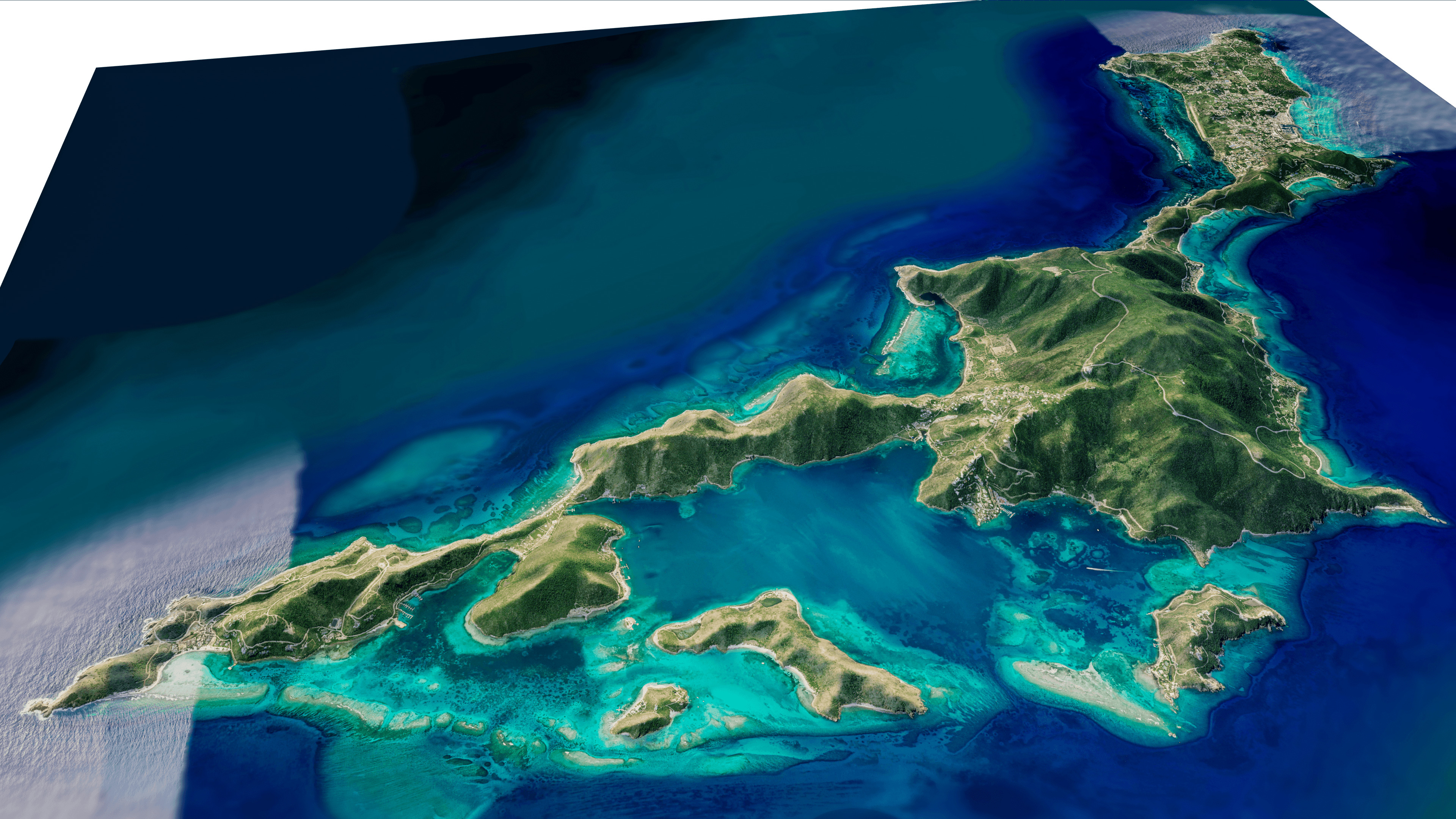 Virgin Gorda Island Full 3D model terrain 3D model_14