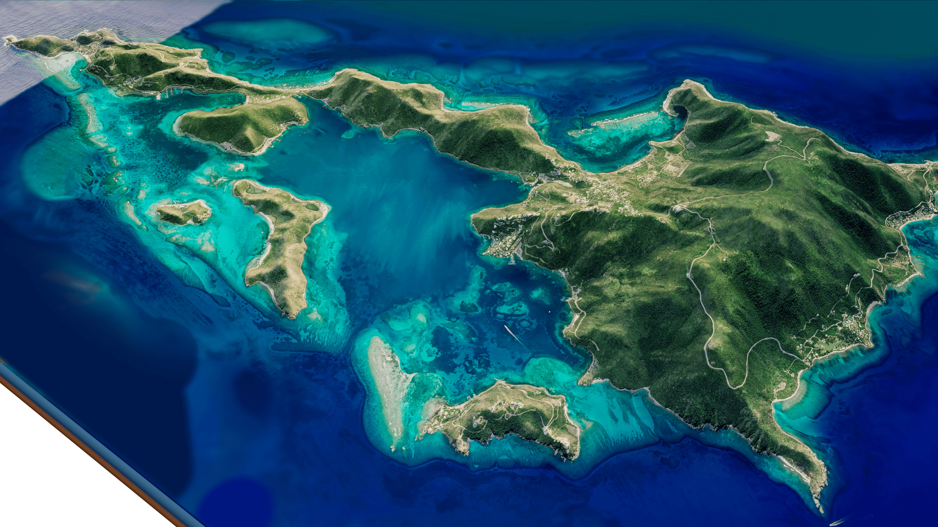 Virgin Gorda Island Full 3D model terrain 3D model_12