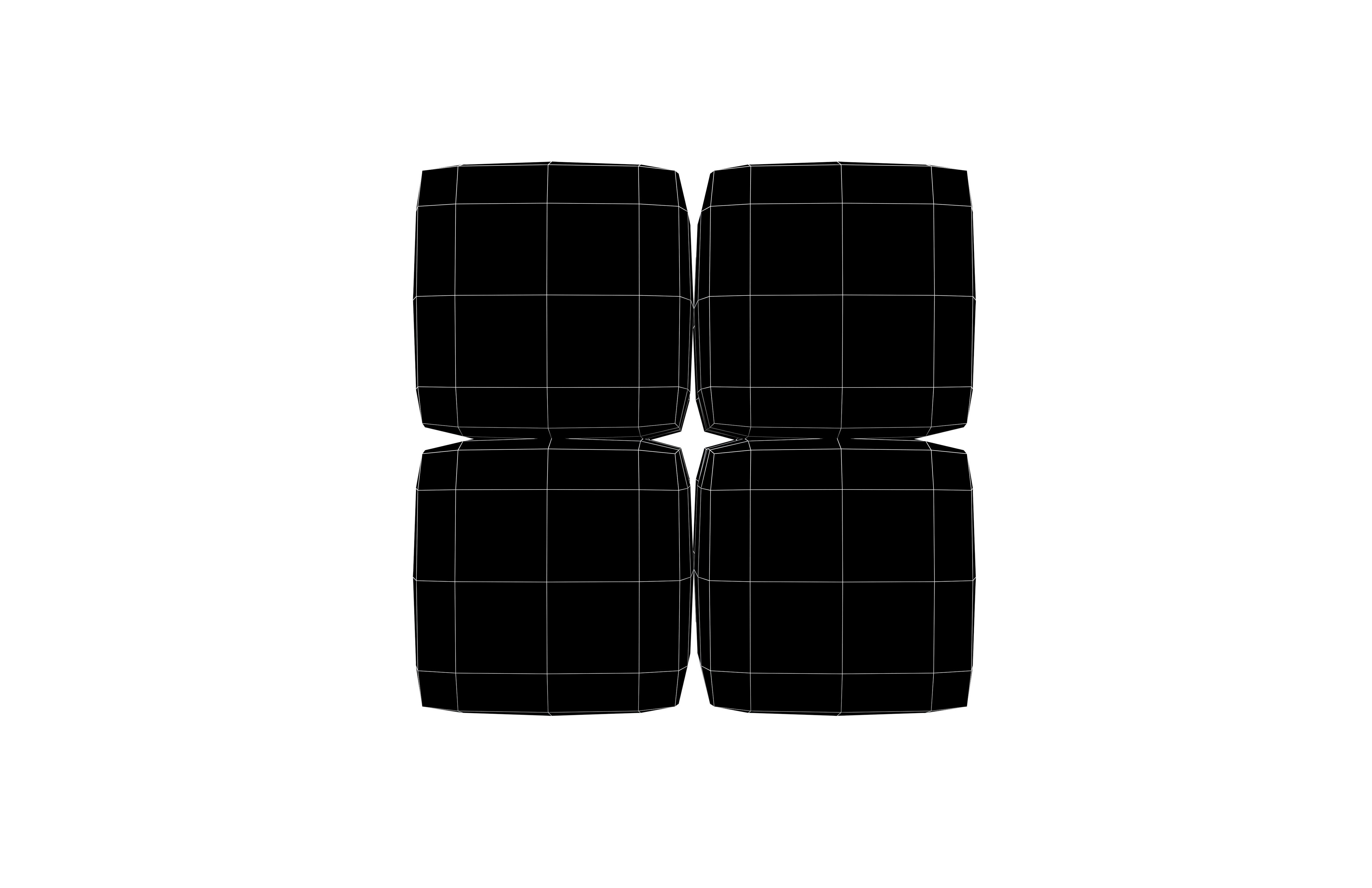Rubiks Cube Icon v1 001 Low-poly 3D model_5