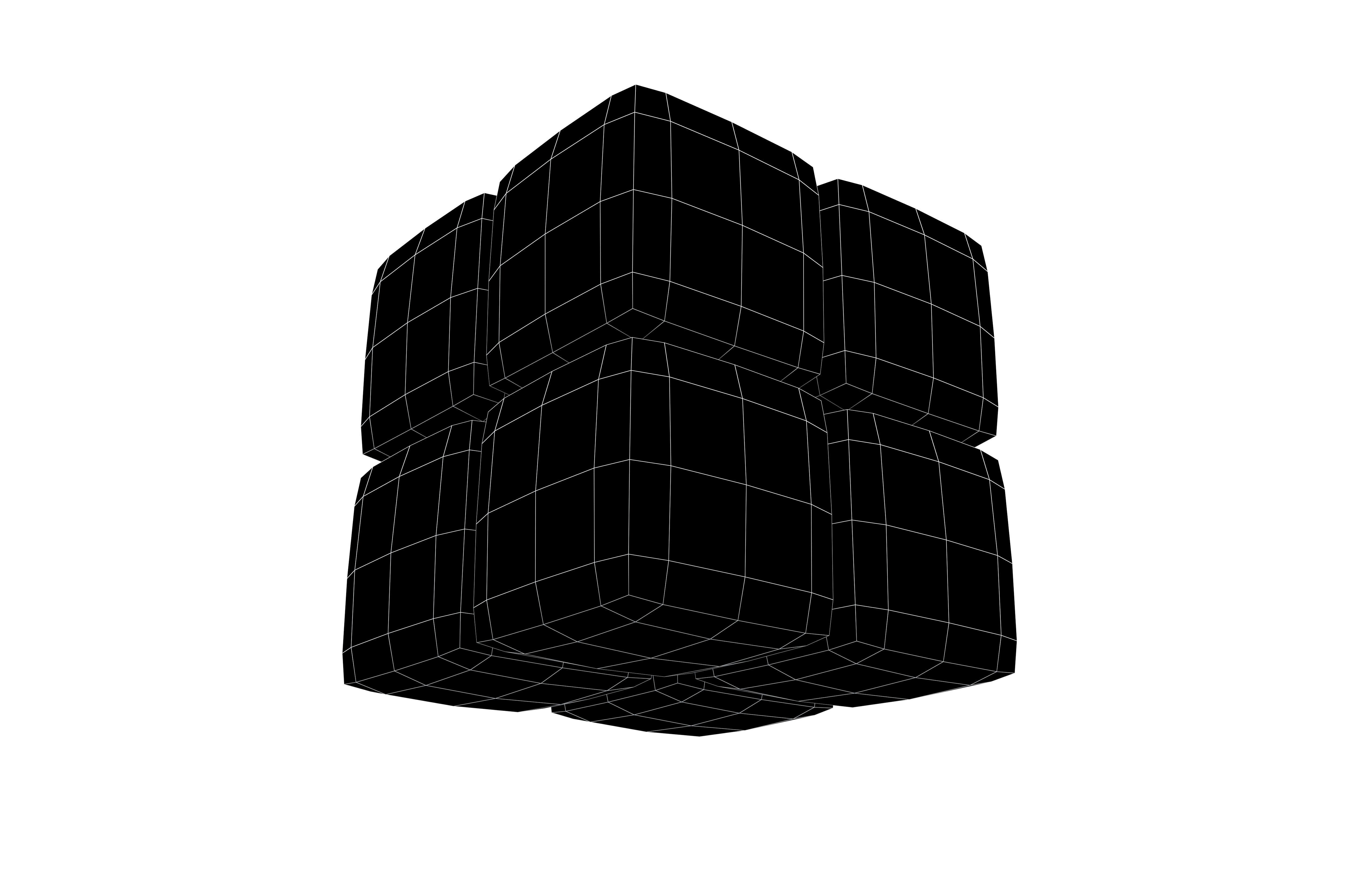 Rubiks Cube Icon v1 001 Low-poly 3D model_7