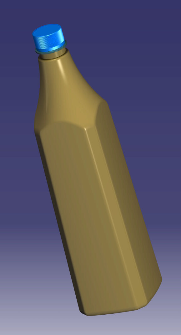 oil bottle 3D print model_2