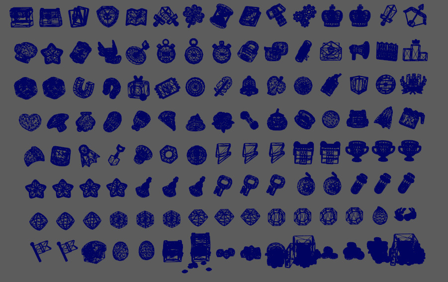 Cartoon Game Widget Low-poly 3D model_6