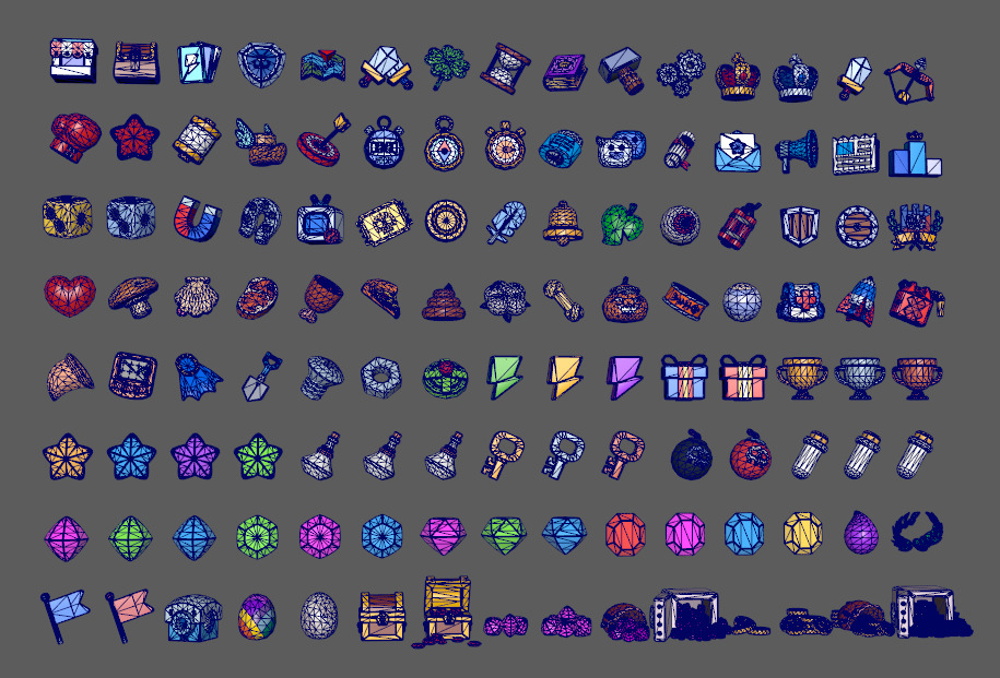 Cartoon Game Widget Low-poly 3D model_5