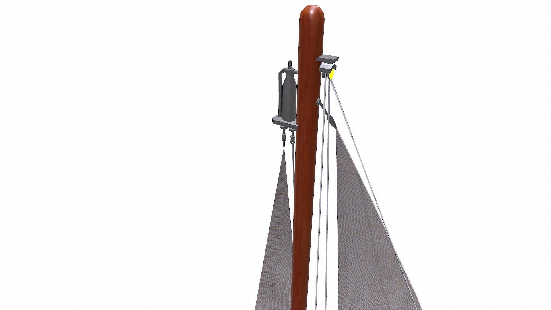 Sailing Yacht with Interior Low-poly PBR Low-poly 3D model_14