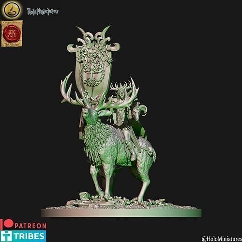 Wood elves BSB on stag files are also included in stag lord 2  3D print model