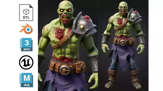 Stylized Warrior Zombie