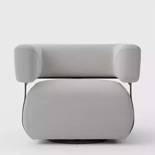 Gareth Swivel Chair-Torrance Silver