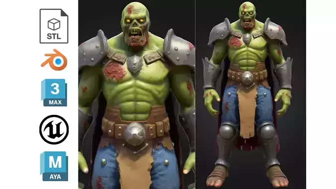 Stylized Zombie Knight