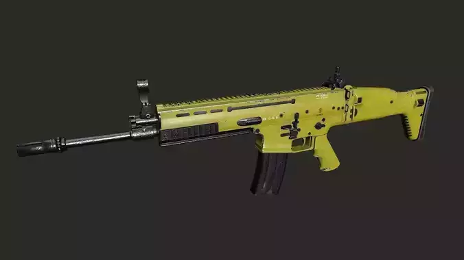 FN Scar L PBR Free low-poly 3D model