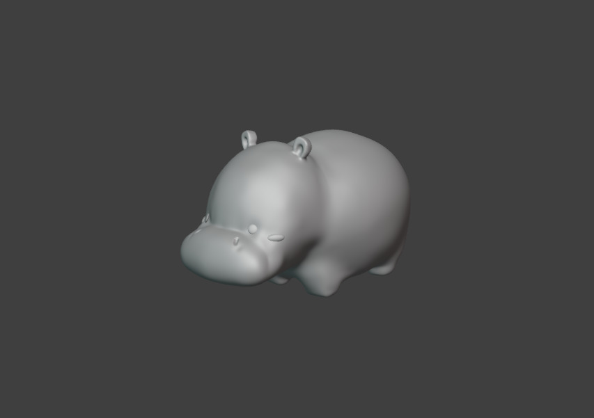 hippo 3D model_1
