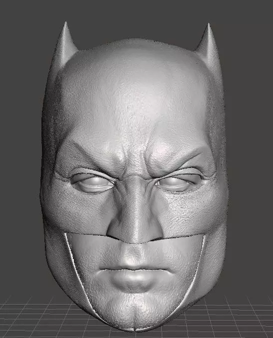 Batfleck BvS Batman Head 3D model_0