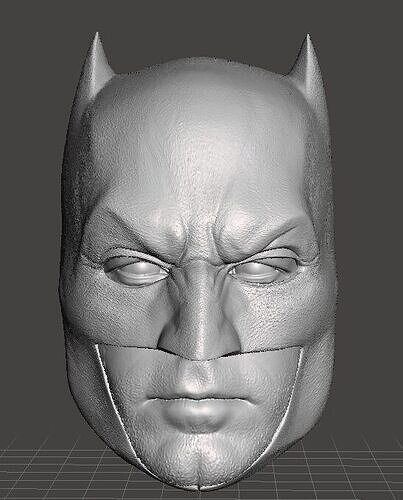 Batfleck BvS Batman Head 3D model