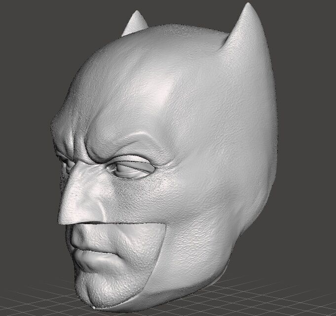 Batfleck BvS Batman Head 3D model_1