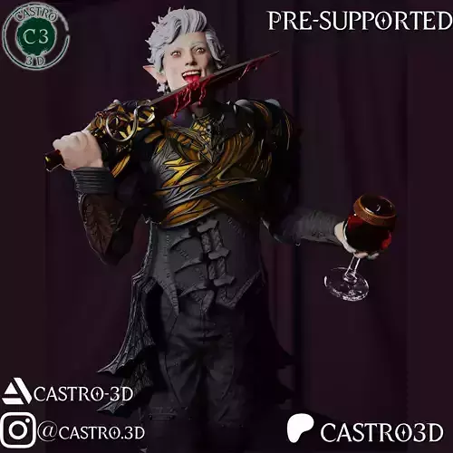 Astarion Ancunin - Baldurs Gate 3 Miniature Collection 3D print model