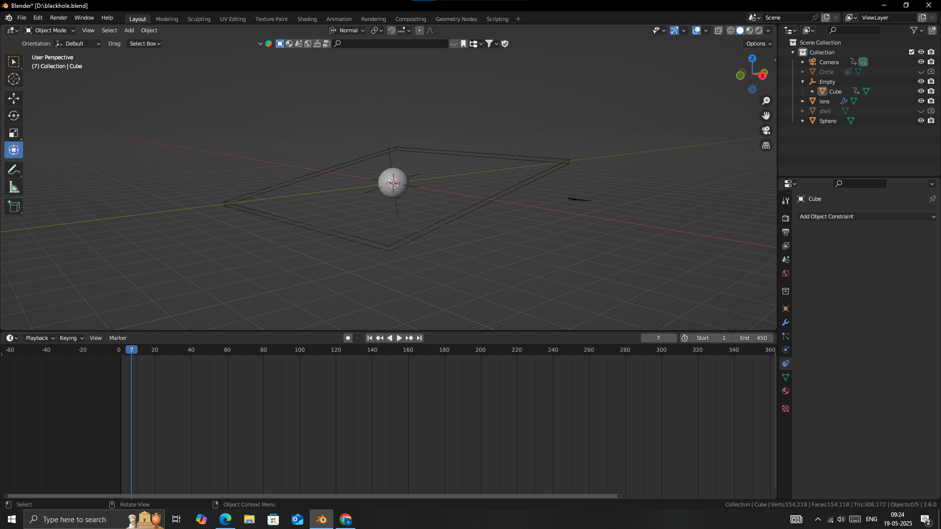 Gargantua Black Hole  Interstellar Inspired 3D Model 3D model_3