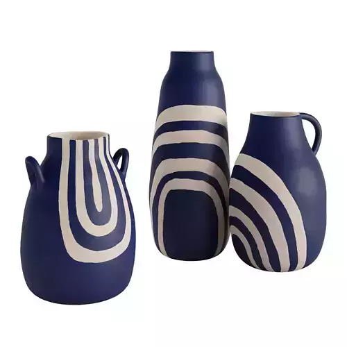 Keshi Vases Set Of 3