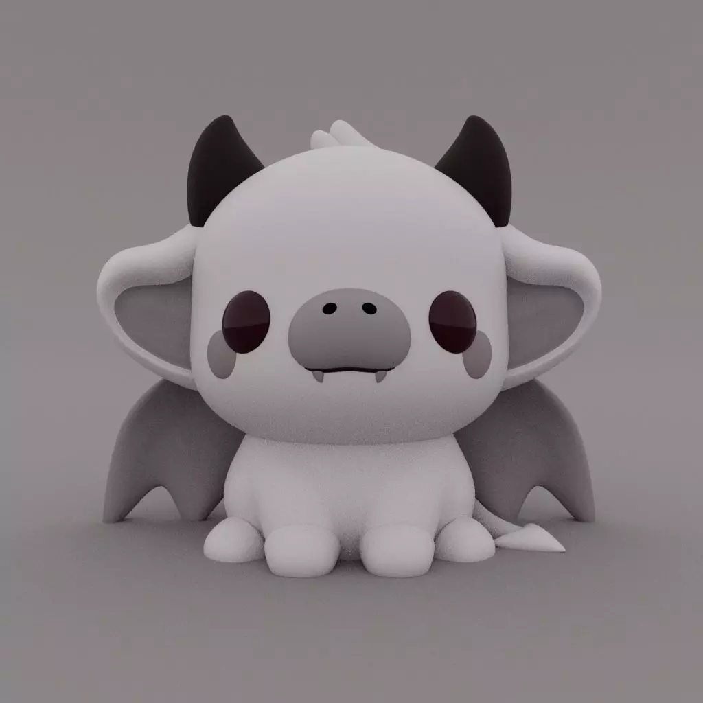 Kawaii Cow - Gargoyle 3D print model_0