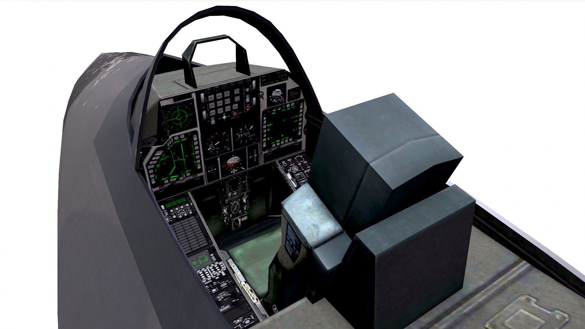 Chengdu J-20 Low-poly PBR Low-poly 3D model_2