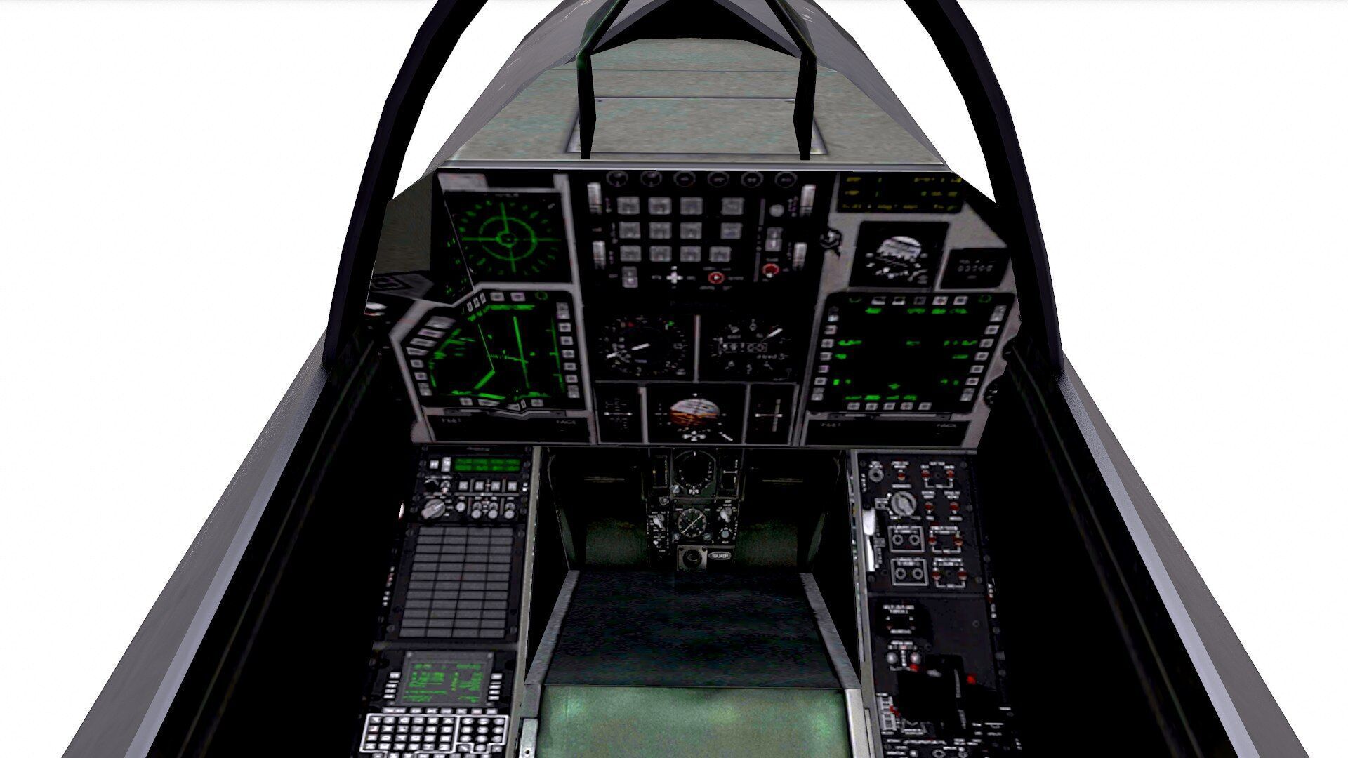 Chengdu J-20 Low-poly PBR Low-poly 3D model_24