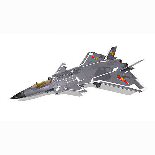 Chengdu J-20 Low-poly PBR Low-poly 3D model