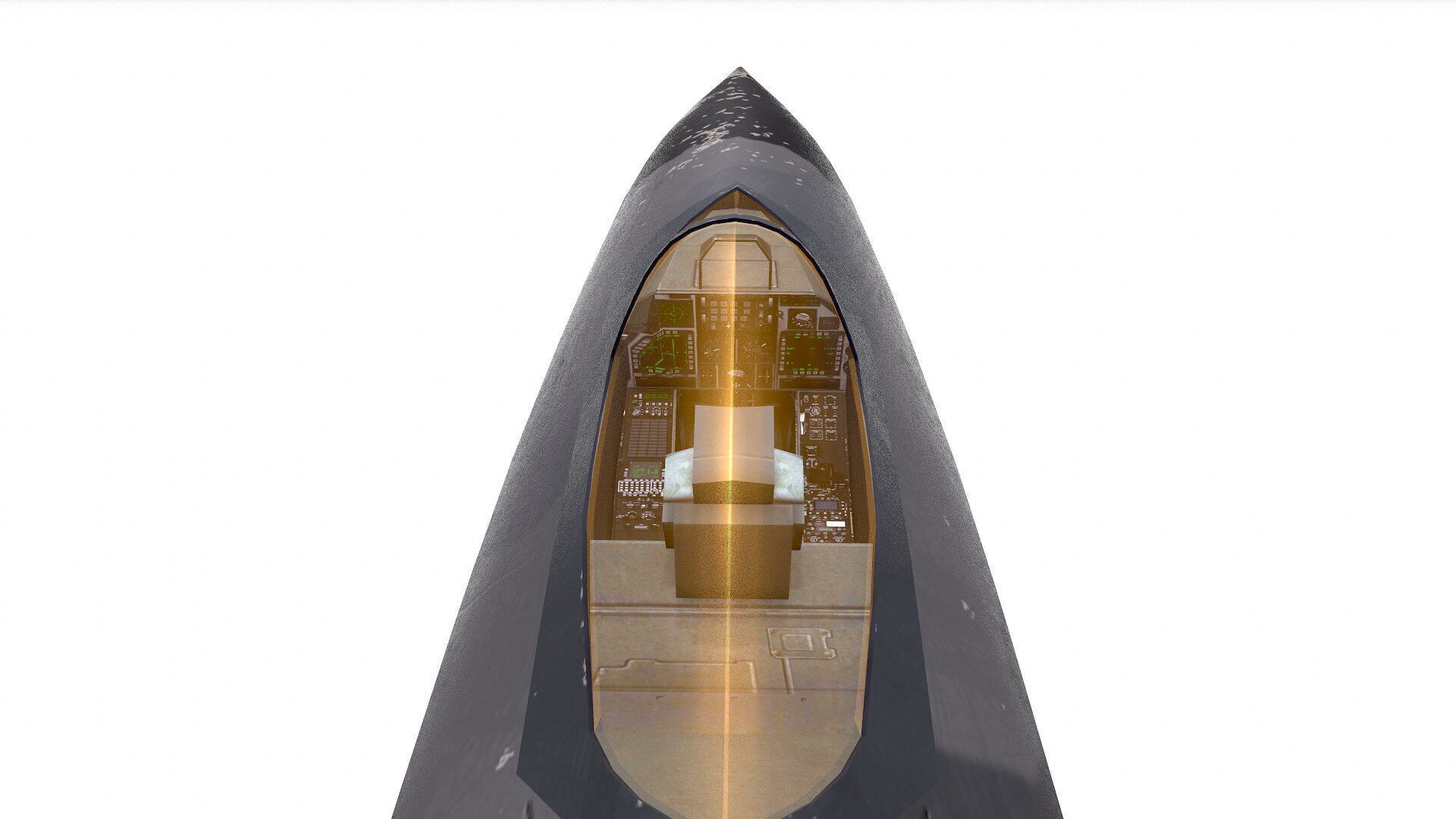 Chengdu J-20 Low-poly PBR Low-poly 3D model_26