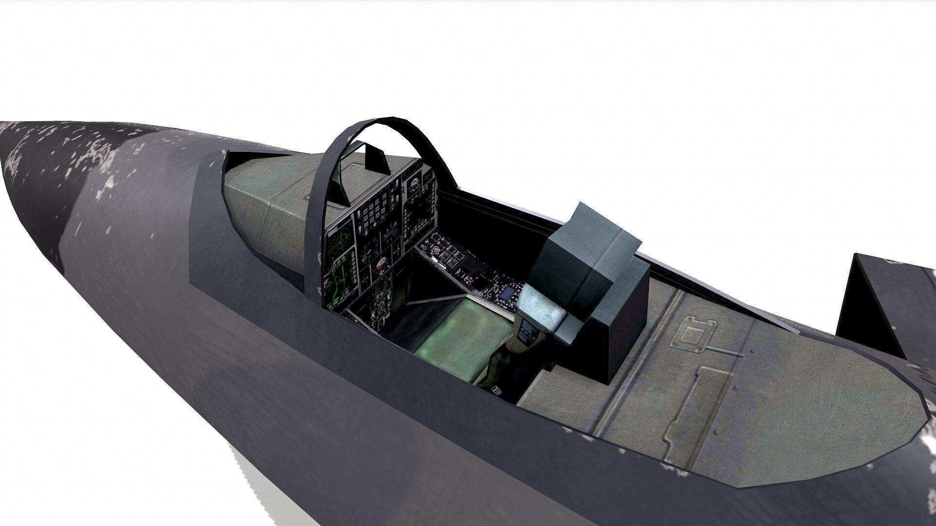 Chengdu J-20 Low-poly PBR Low-poly 3D model_3