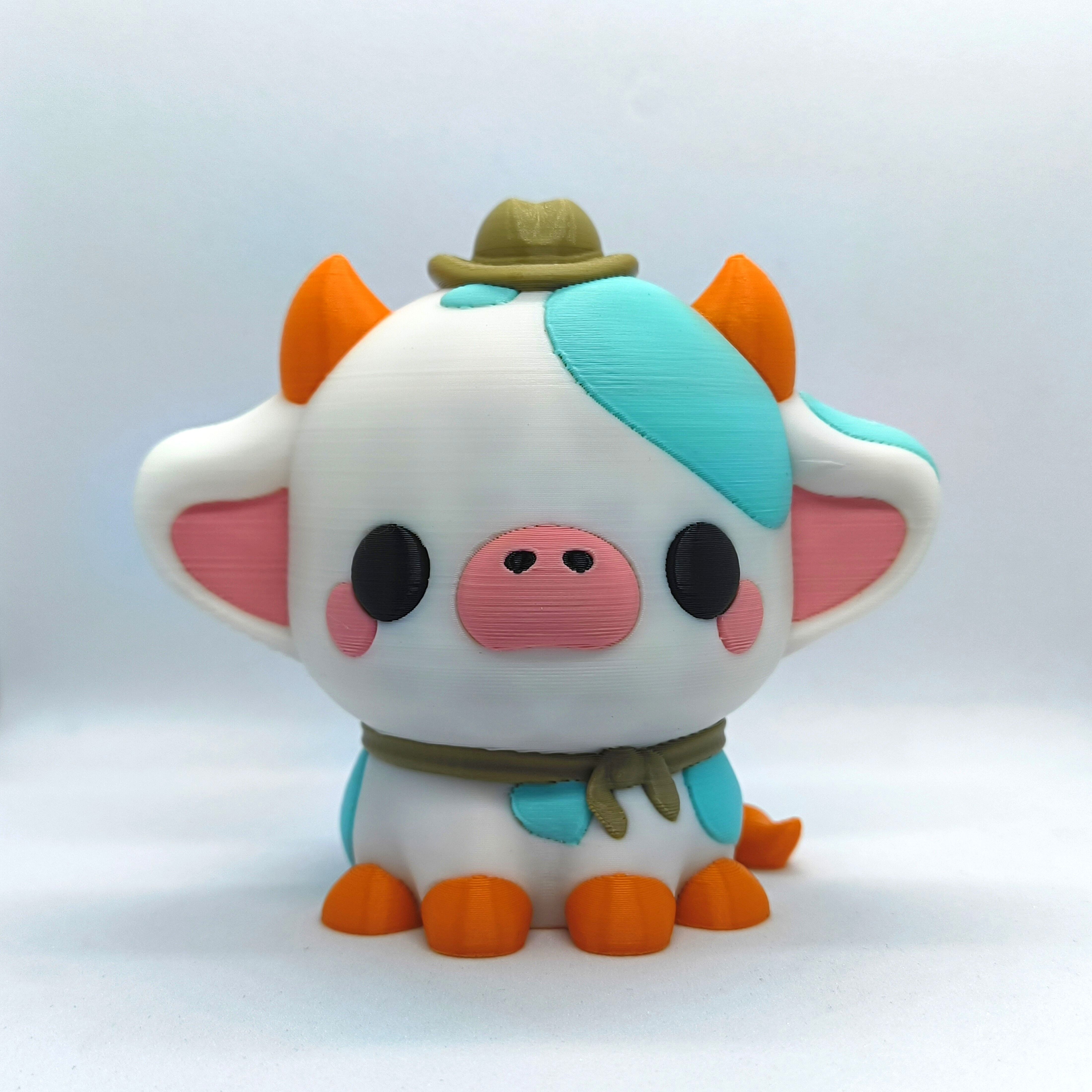 Kawaii Cow - Howdy 3D print model_1