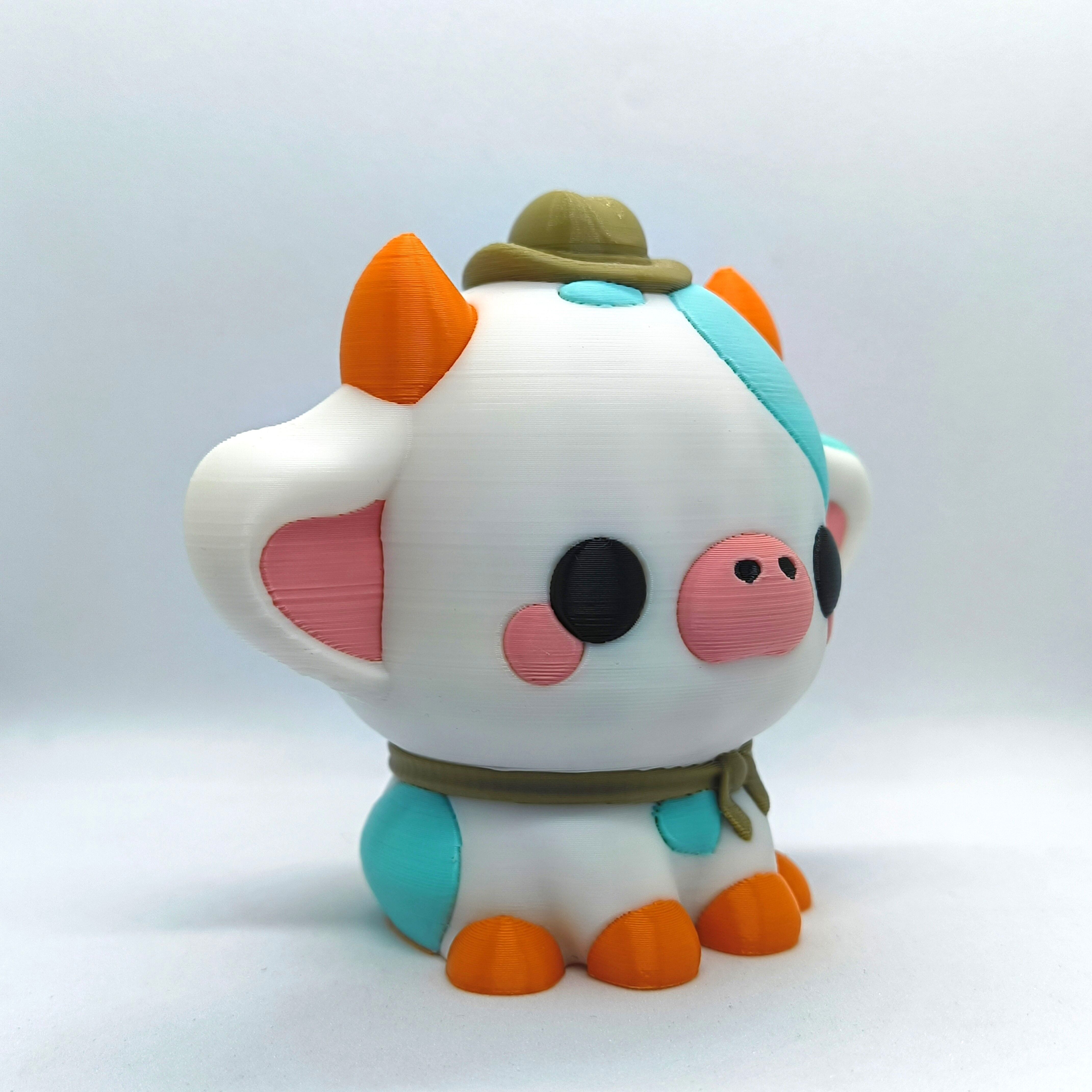 Kawaii Cow - Howdy 3D print model_2