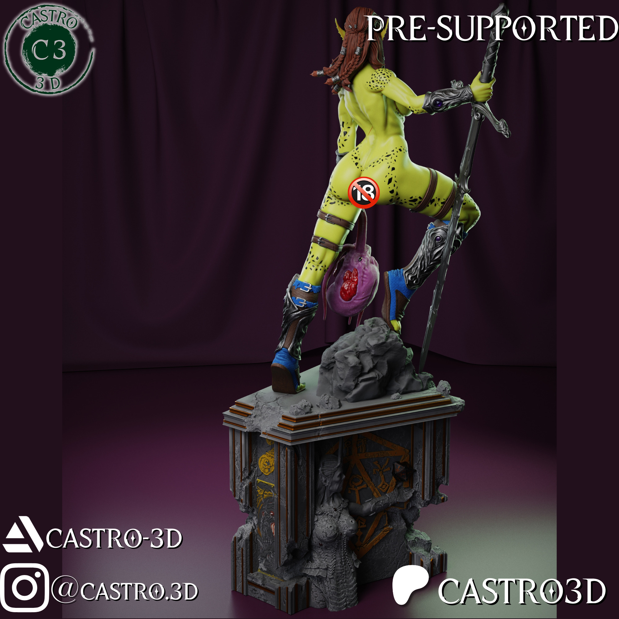 LaeZel NSFW - Champion of Vlaakith - Baldurs Gate 3 Collection 3D print model_20