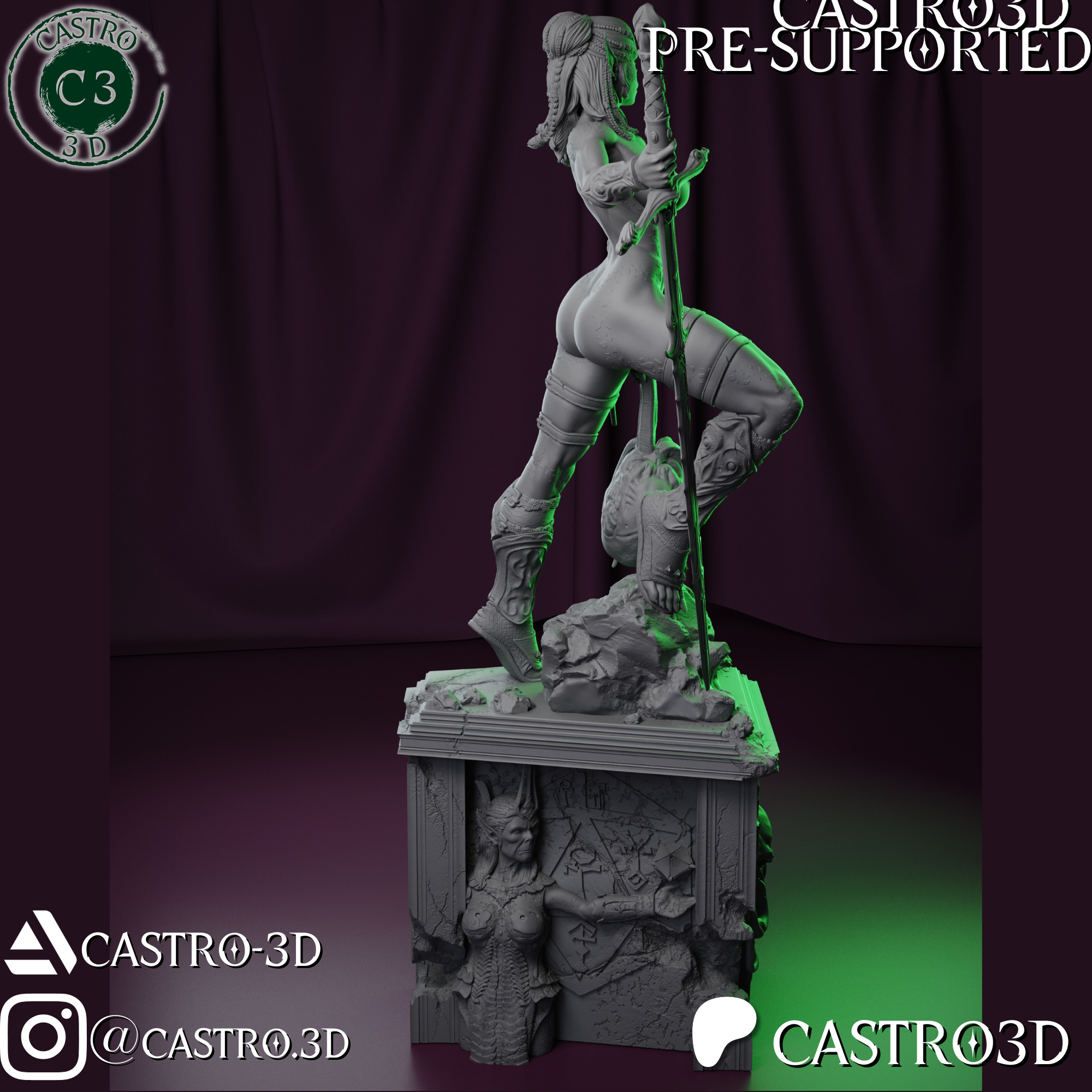 LaeZel NSFW - Champion of Vlaakith - Baldurs Gate 3 Collection 3D print model_17