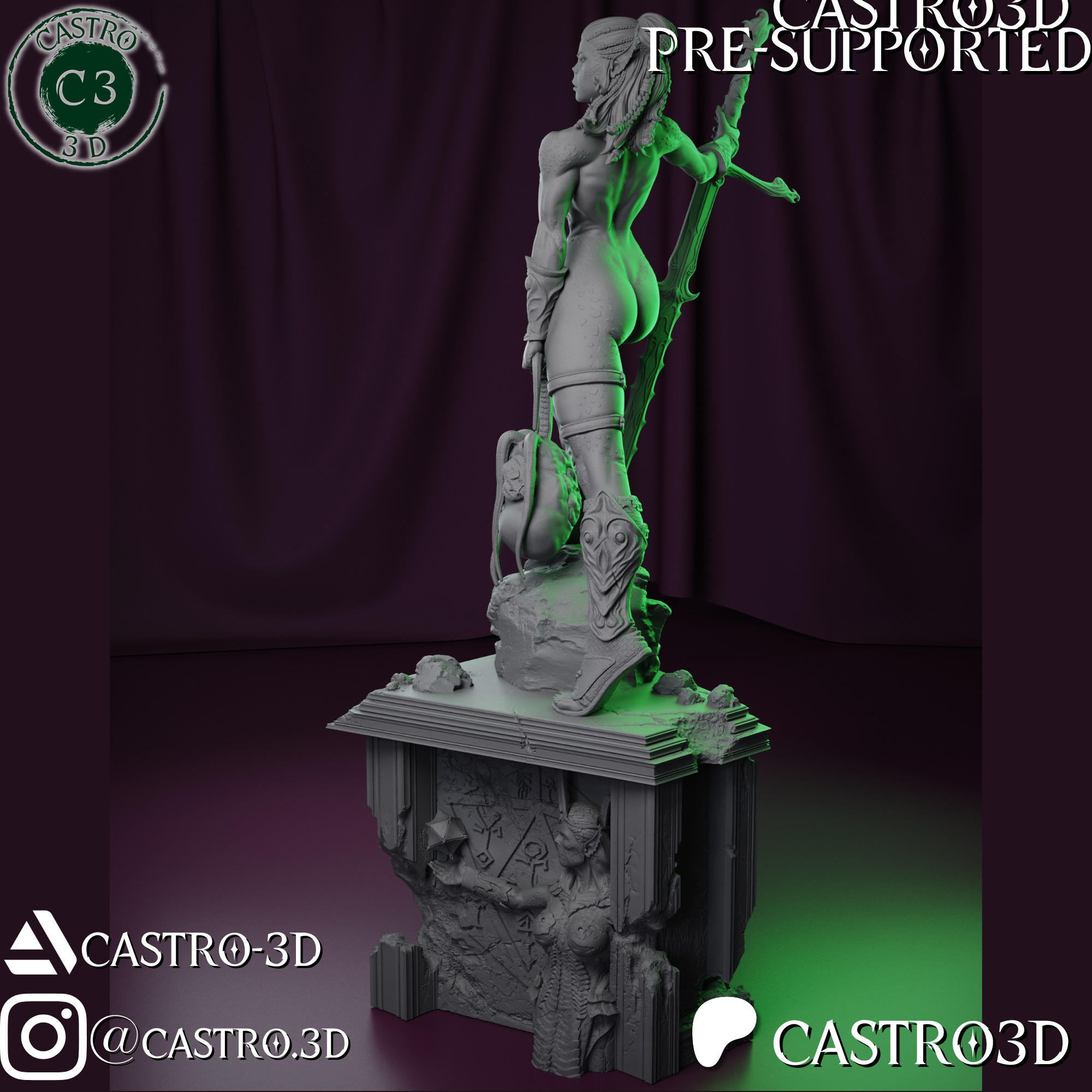 LaeZel NSFW - Champion of Vlaakith - Baldurs Gate 3 Collection 3D print model_23