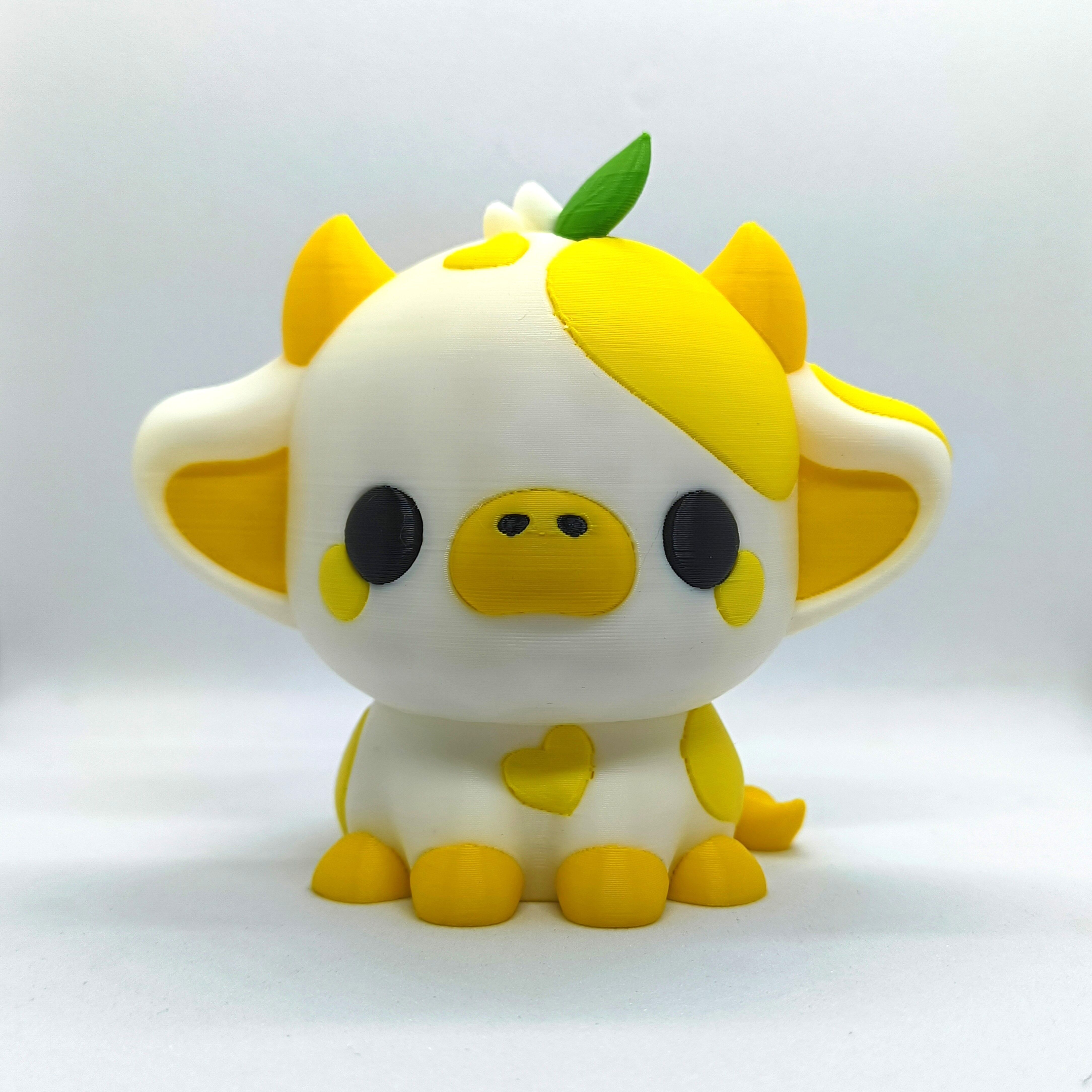 Kawaii Cow - Lemon 3D print model_1