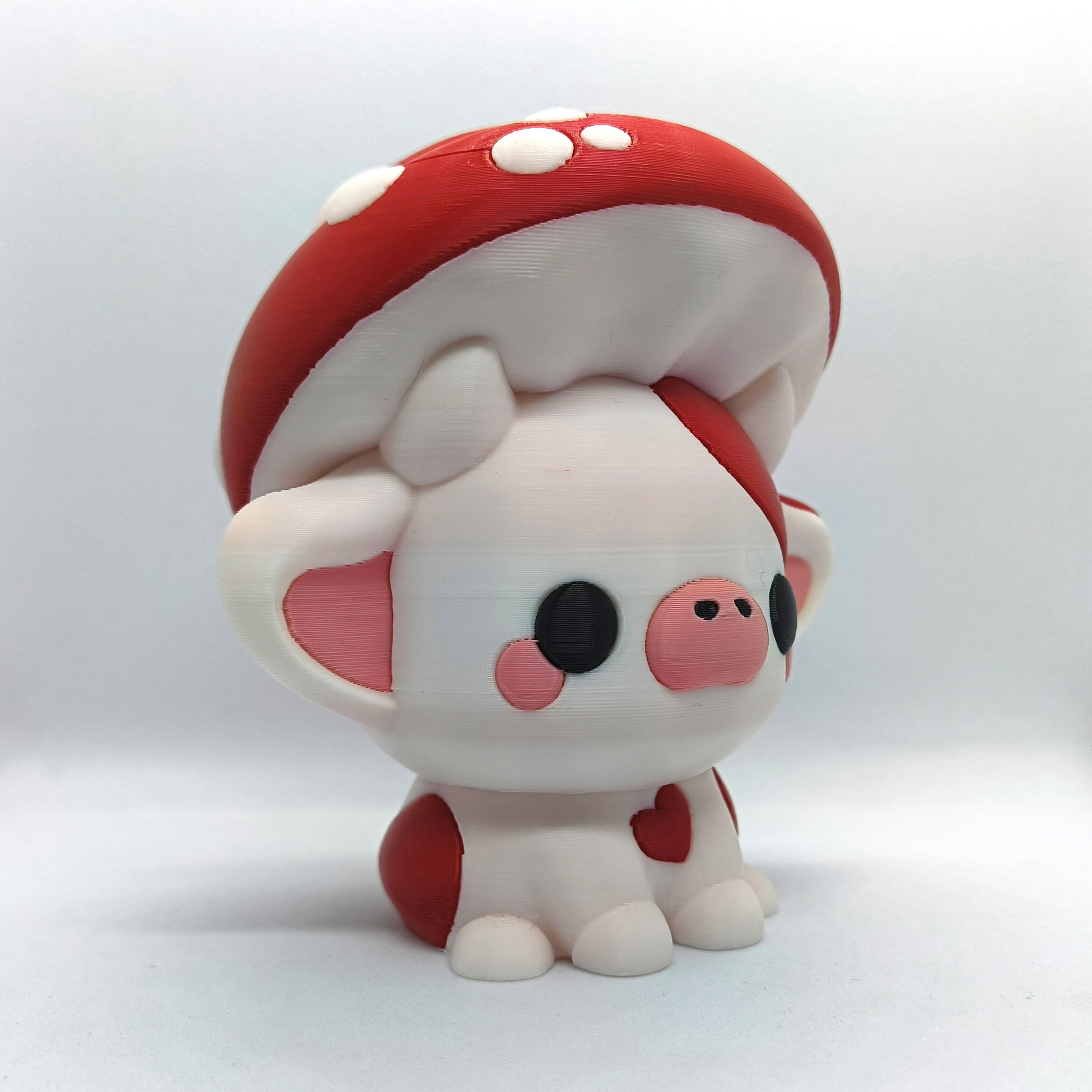 Kawaii Cow - Mushroom 3D print model_2