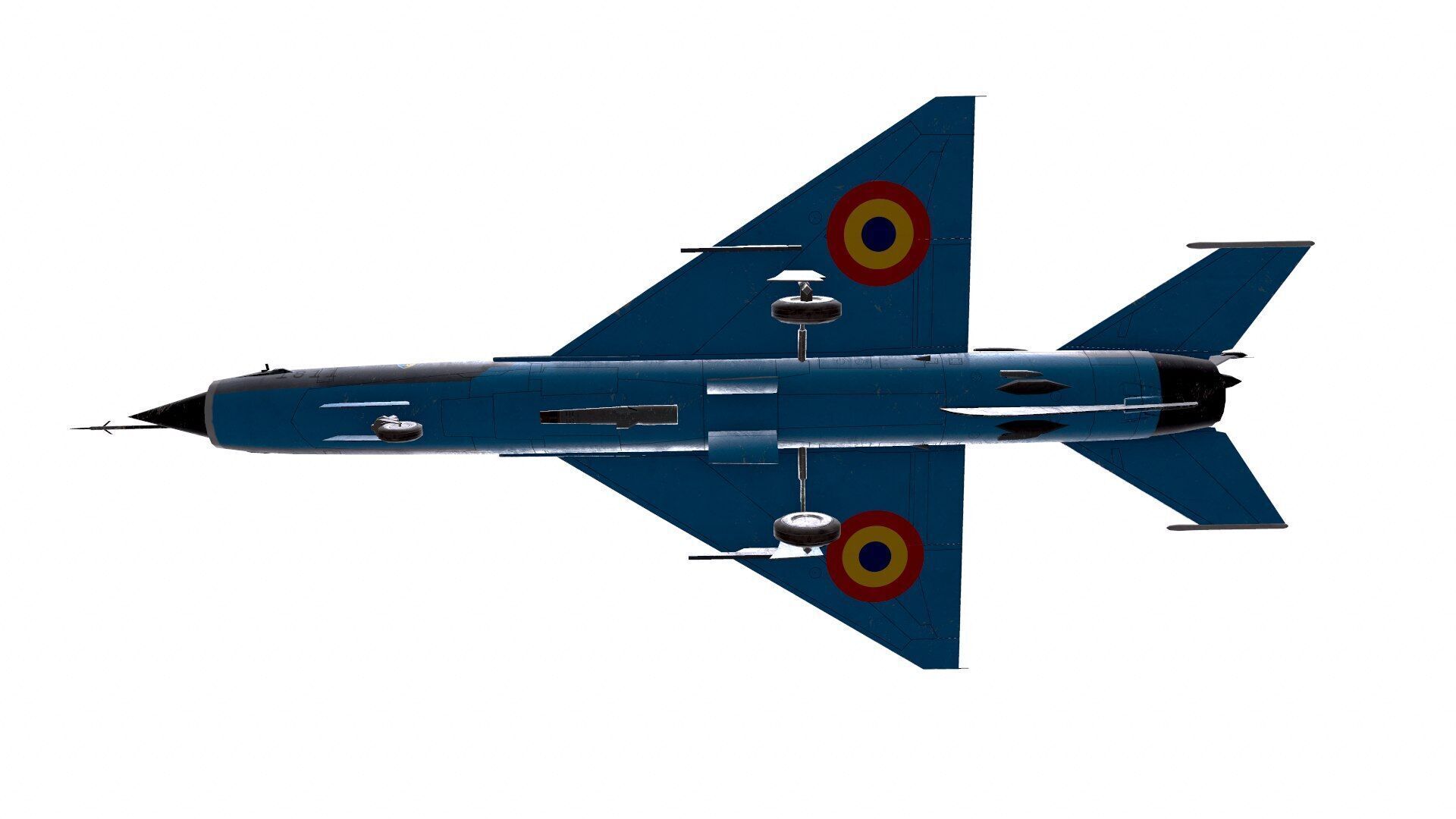 Mikoyan-Gurevich MiG-21 Lancer Low-poly 3D model_3