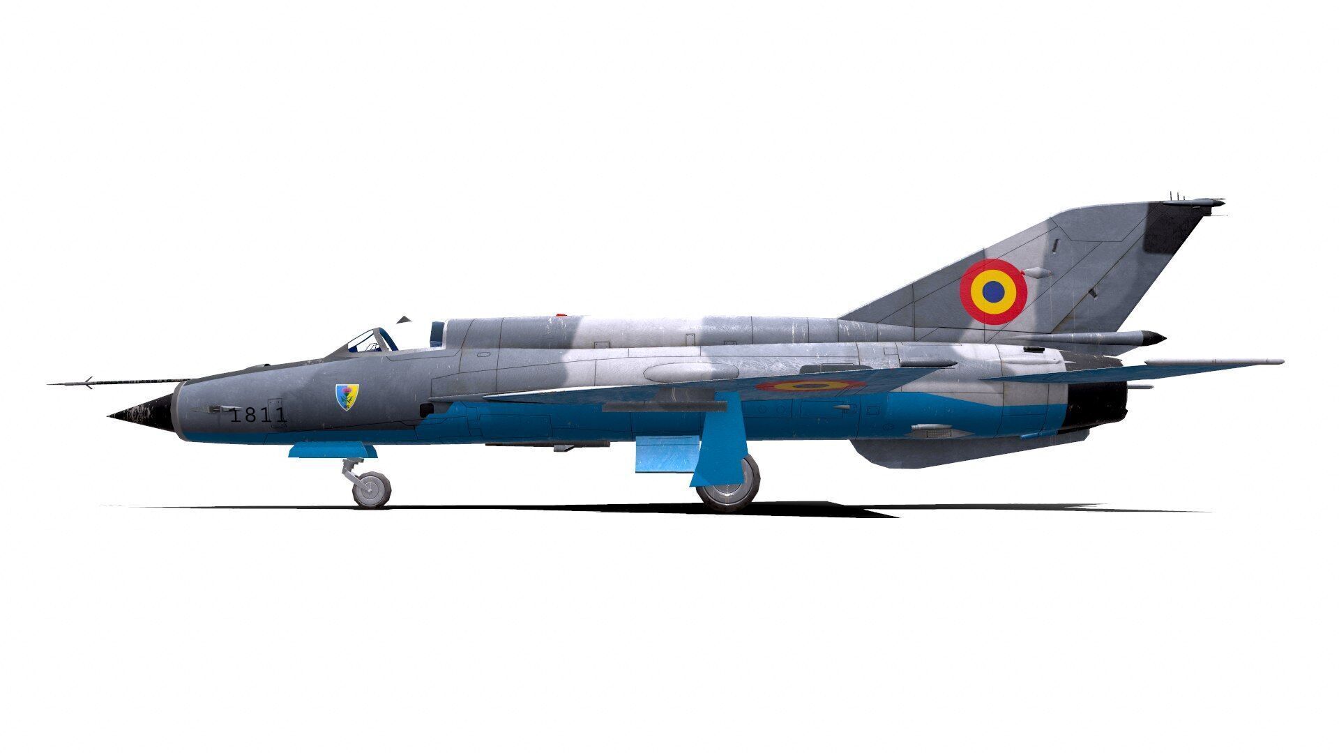Mikoyan-Gurevich MiG-21 Lancer Low-poly 3D model_7