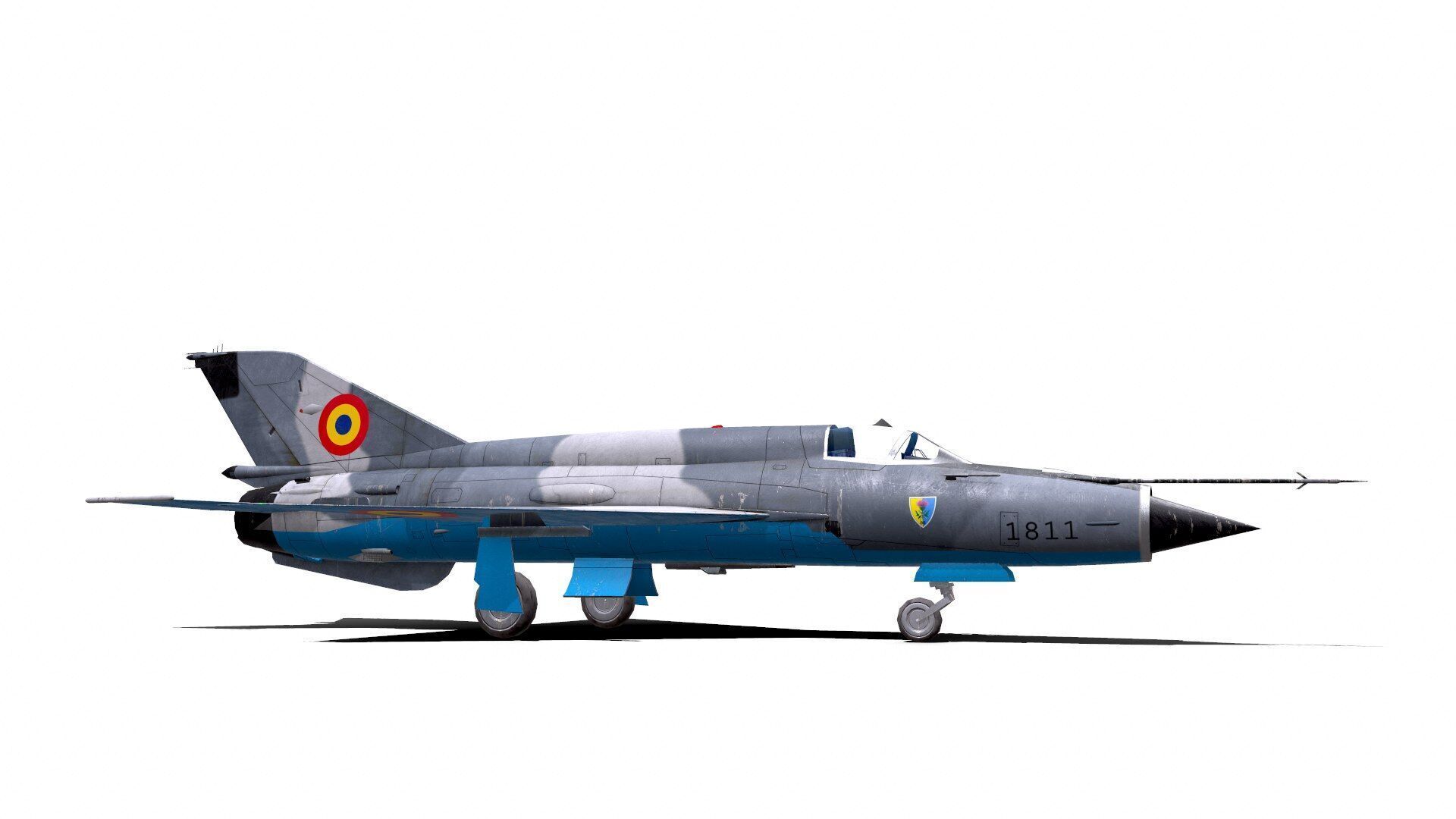 Mikoyan-Gurevich MiG-21 Lancer Low-poly 3D model_16