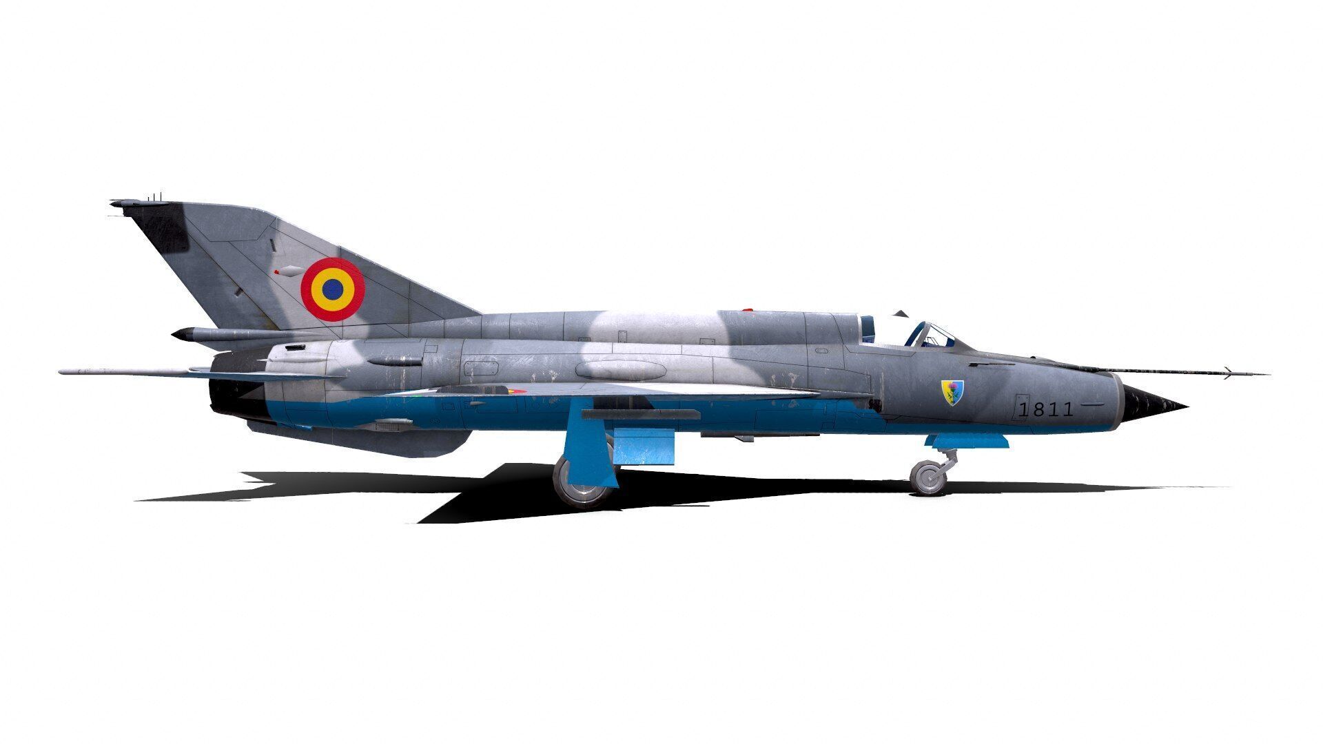 Mikoyan-Gurevich MiG-21 Lancer Low-poly 3D model_14