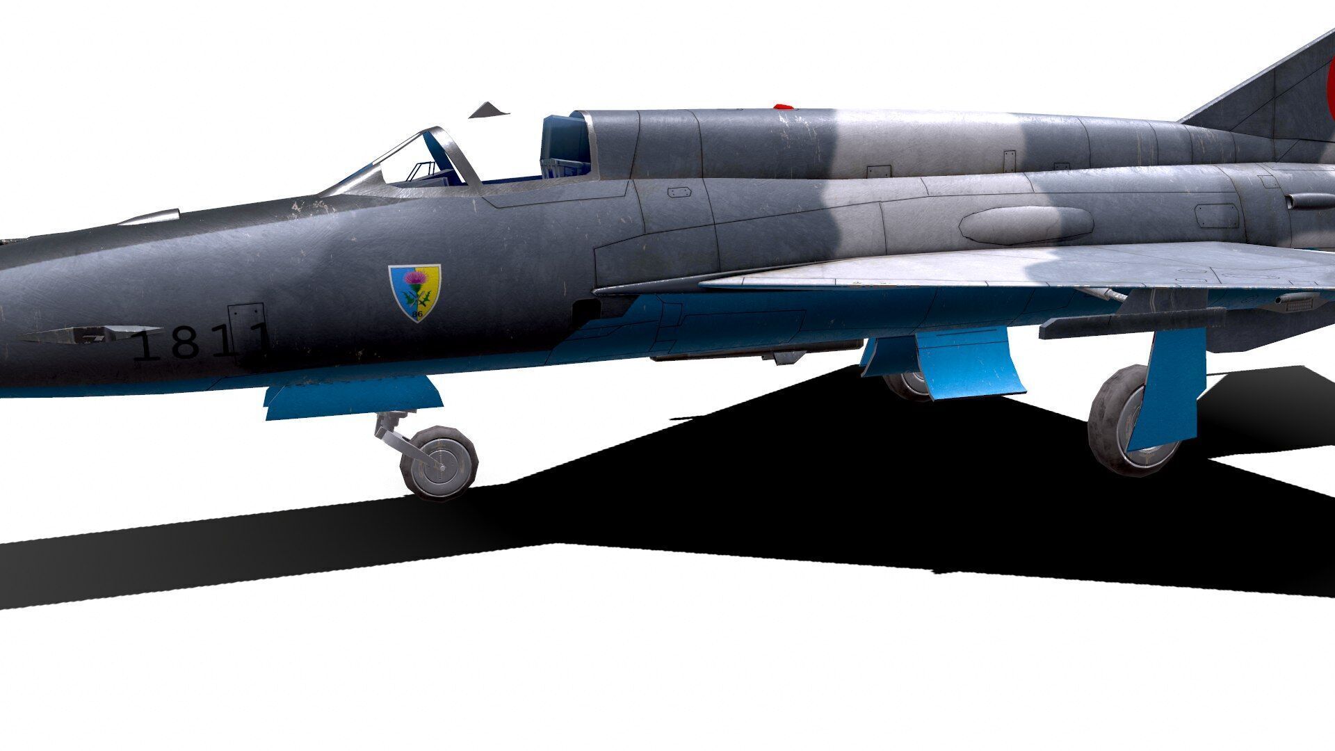 Mikoyan-Gurevich MiG-21 Lancer Low-poly 3D model_22