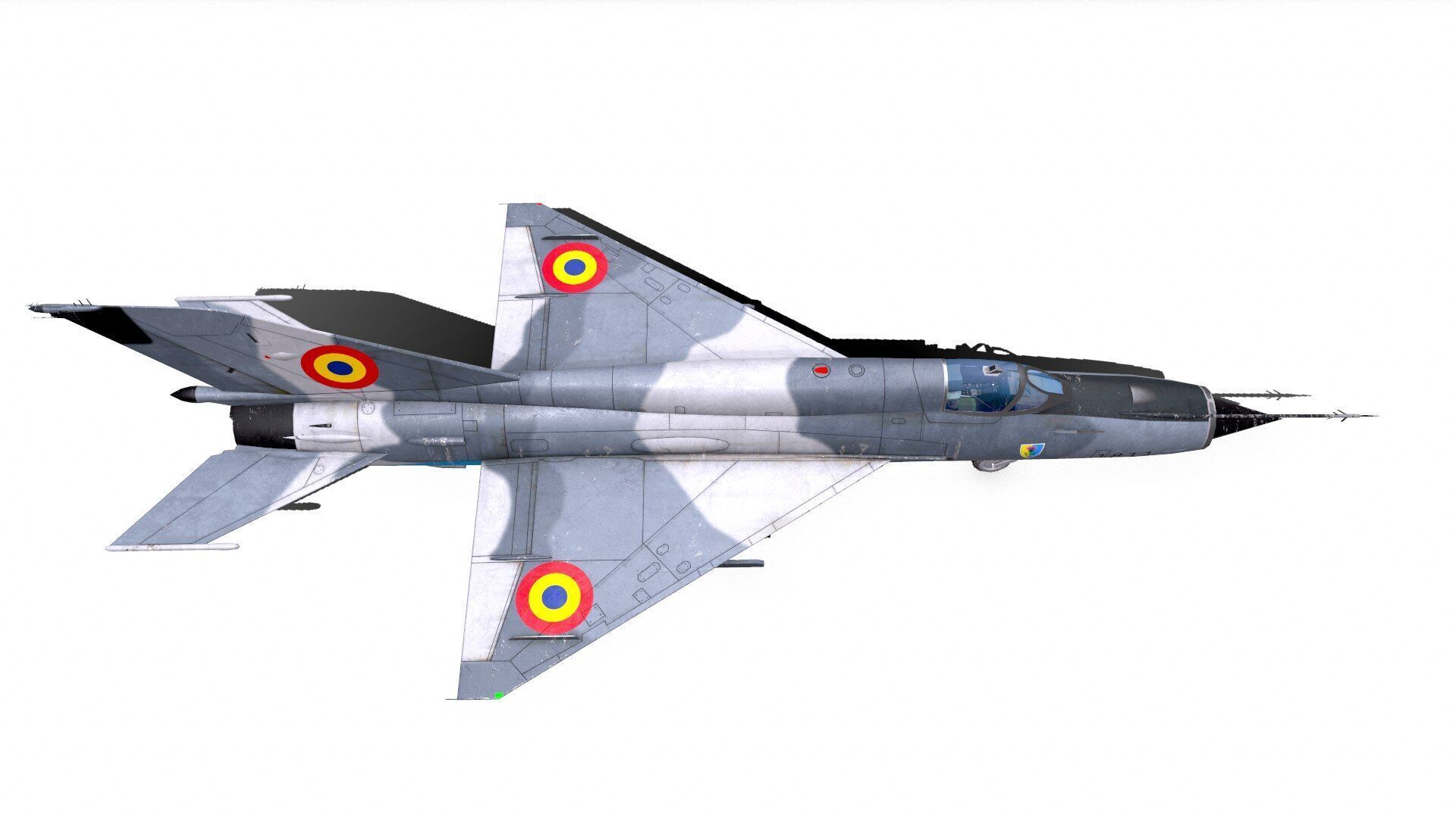 Mikoyan-Gurevich MiG-21 Lancer Low-poly 3D model_15