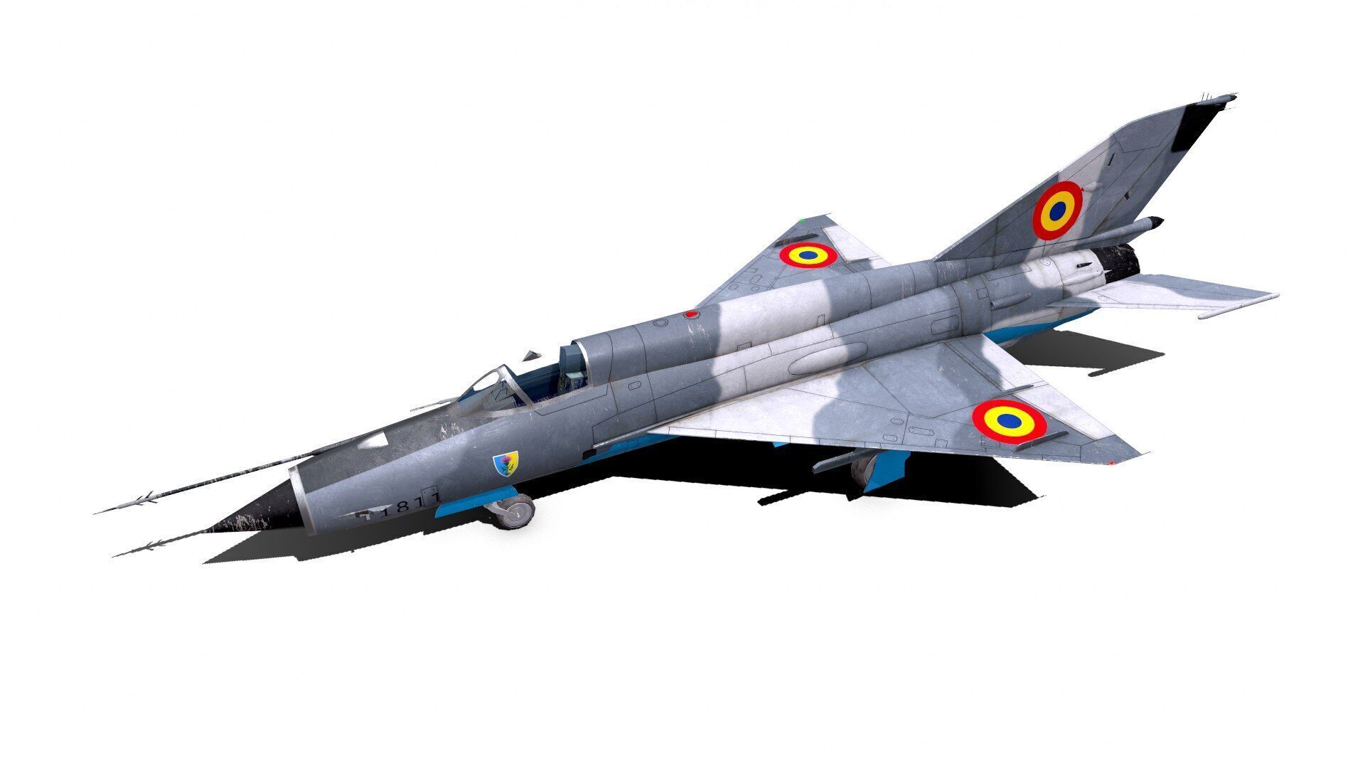 Mikoyan-Gurevich MiG-21 Lancer Low-poly 3D model_2