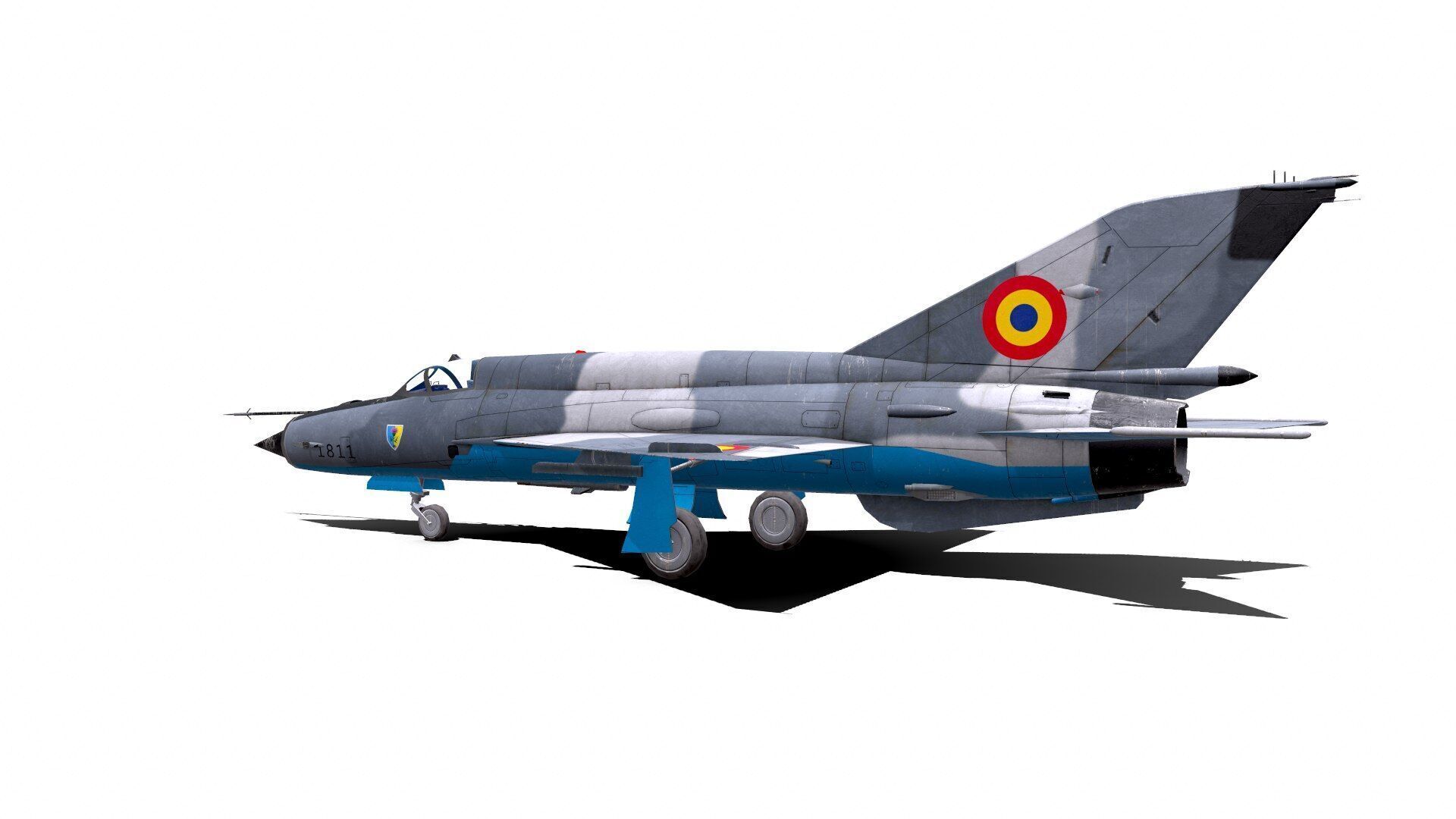 Mikoyan-Gurevich MiG-21 Lancer Low-poly 3D model_9