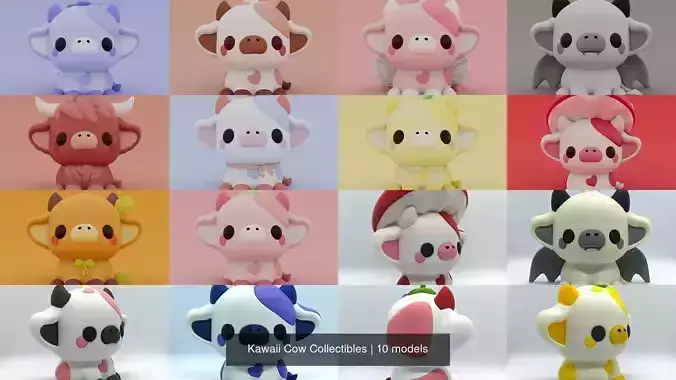 Kawaii Cow Collection 