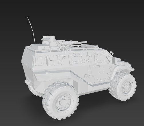 3D Printable Armored Personnel Carrier 3D print model_15