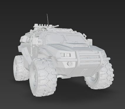 3D Printable Armored Personnel Carrier 3D print model_24