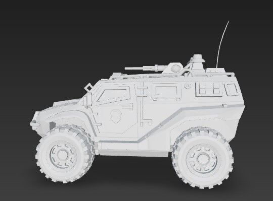 3D Printable Armored Personnel Carrier 3D print model_20